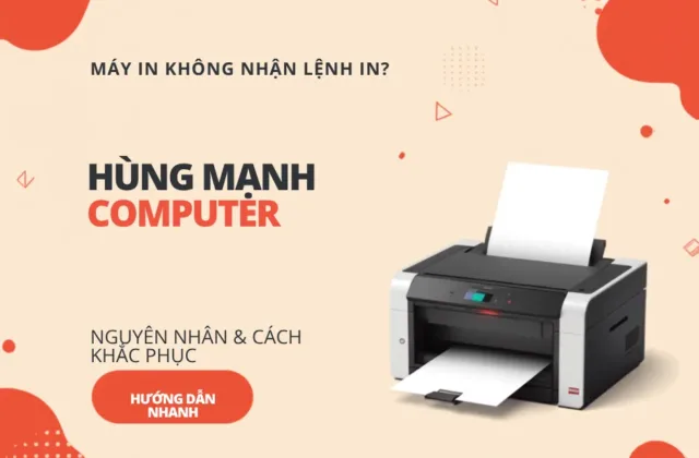 Máy in không nhận lệnh in: Nguyên nhân và cách khắc phục tại nhà